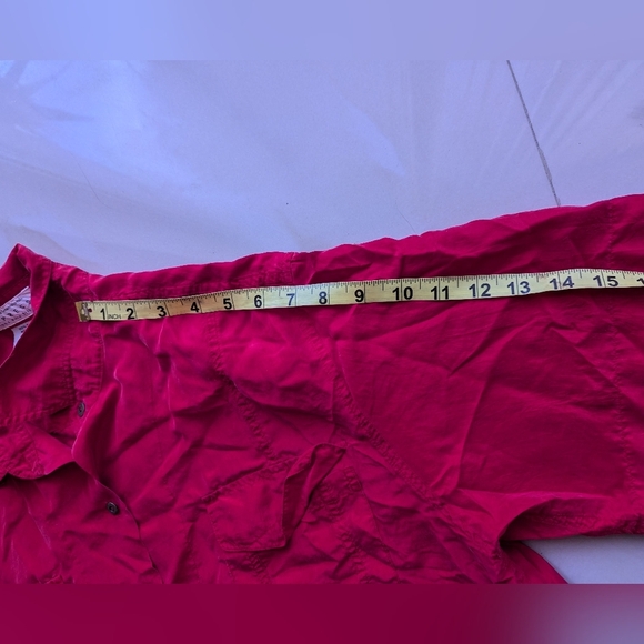 EXPRESS Compagnie Internationale  Shirt  Sleeve button-down Shirt 100% Silk M - Picture 5 of 14